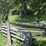 fence by little spring and cabin